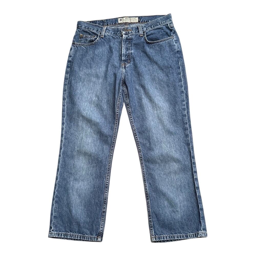 American Eagle Jeans Womens 8 Vintage Y2K Blue Cotton Cropped Straight Leg